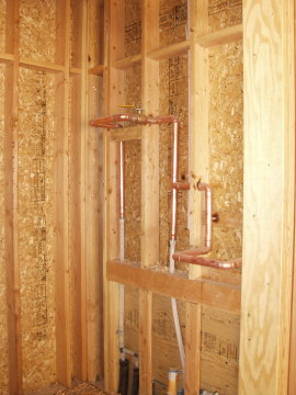 Water heater plumbing