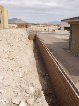 Steve and Patty's retaining wall