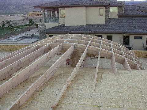 Roof line takes shape