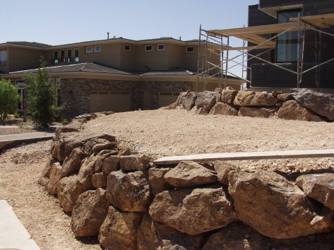 Front Yard Rock Wall