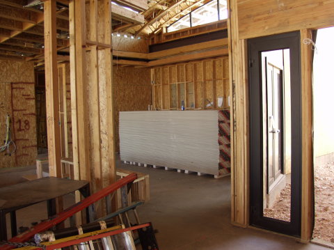 Sheetrock in the Dining Room