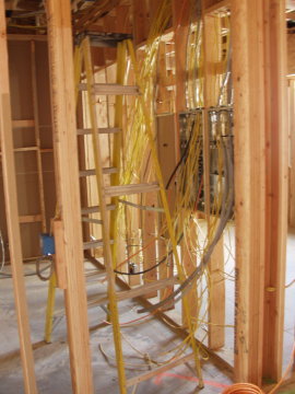 Wire Mess in Pantry