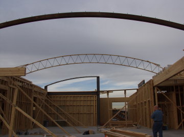 The first curved truss