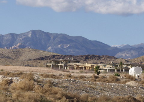 View of house from Flamingo (Close up)