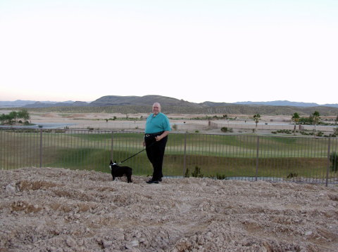 Dave surveys his dirt