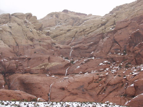 Redrock in the snow